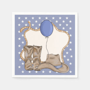 Rodeo Thleed Birthday Party Napkin voor kleine jon Servet