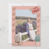 Rodeo ThMED | WESTERN BABY SHOWER Kaart (Achterkant)