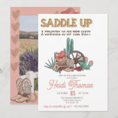 Rodeo ThMED | WESTERN BABY SHOWER Kaart (Voorkant / Achterkant)