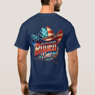 Rodeo Time Tekst met Pet Western T-shirt
