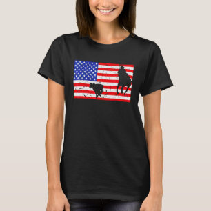 Rodeo van de Amerikaanse vlag T-shirt
