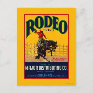 Rodeo Vegetable LabelSalinas, CA Briefkaart