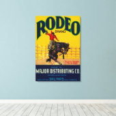 Rodeo Vegetable LabelSalinas, CA Canvas Afdruk (Insitu (Houten vloer))