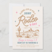 Rodeo verjaardagsuitnodiging kaart (Voorkant)