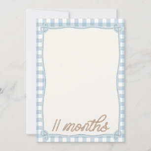 Rodéo vintage Plaid 11e mois Carte mensuelle