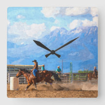 Rodeo Vrouwen Barrel Racing Rustiek Westers