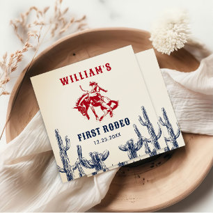 Rodeo Western Cowboy 1e verjaardagsfeestje Servet