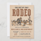 Rodeo Western Cowboy 2e verjaardag Kaart (Voorkant)