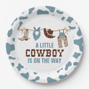 Rodeo Western Cowboy Baby Shower Papieren Borden Bordje
