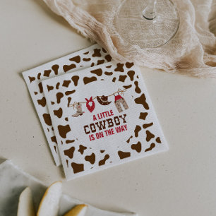 Rodeo Western Cowboy Baby Shower Papieren Borden Servet