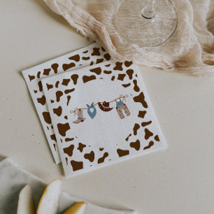 Rodeo Western Cowboy Baby shower Servet