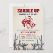 Rodeo Western Cowboy Baby shower Uitnodiging (Voorkant)