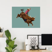 rodeocowboy poster (Thuiskantoor)