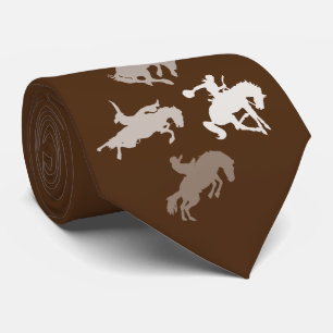 Rodeopaarden Bruin Stropdas