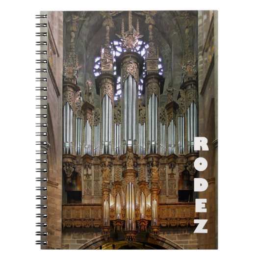 Rodez Cathedraal Orgels notitieboek (Voorkant)