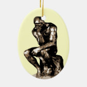 Rodin The Thinker Christmas Ornament (Achterkant)