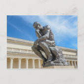 Rodin Thinker Statue Briefkaart (Voorkant)