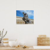 Rodin Thinker Statue Poster (Keuken)
