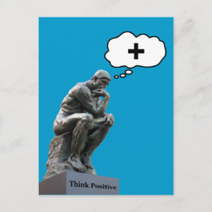 Rodin's Denker Beeld - Denk Positief Briefkaart