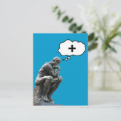 Rodin's Dinkerbeeld - Positief denken Briefkaart (Staand voorkant)