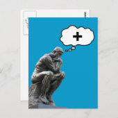 Rodin's Dinkerbeeld - Positief denken Briefkaart (Voorkant / Achterkant)