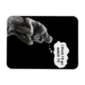 Rodin's Thinkerbeeld - Ik denk dat ik tv ga kijken Magneet (Horizontaal)