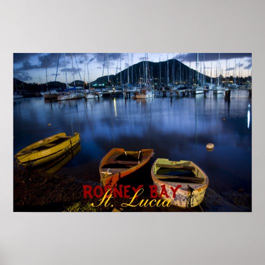 Rodney Bay, Saint Lucia Poster (Voorkant)