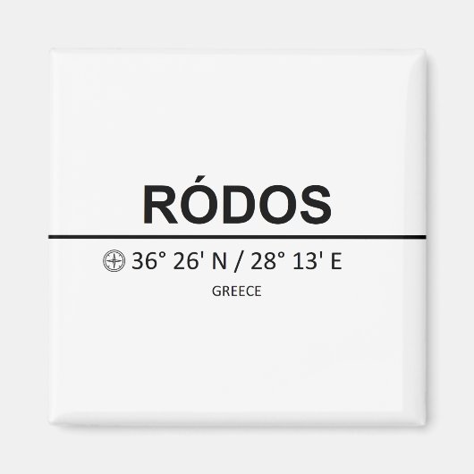 Rodos Magneet (Voorkant)