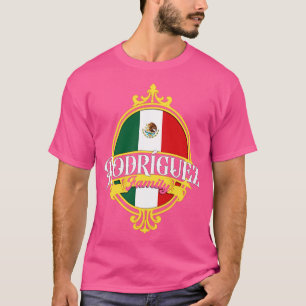 Rodriguez Familie Mexico Vlag T-shirt