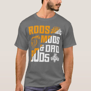 Rods Mods Dad Bods Klassieke Retro Auto vrienden f T-shirt