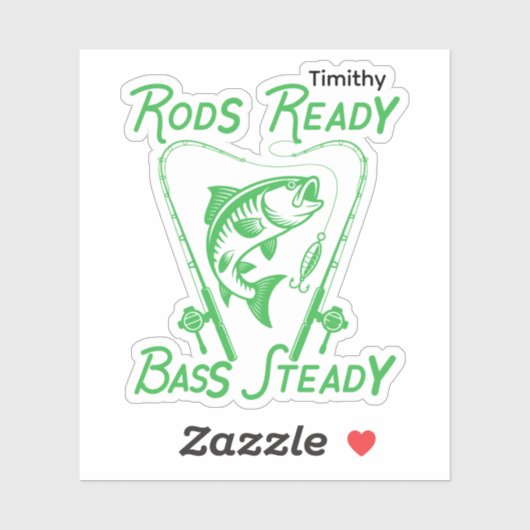 Rods Ready Bass Steady Custom SVG Graphic Sticker (Vel)