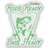 Rods Ready Bass Steady Custom SVG Graphic Sticker (Voorkant)