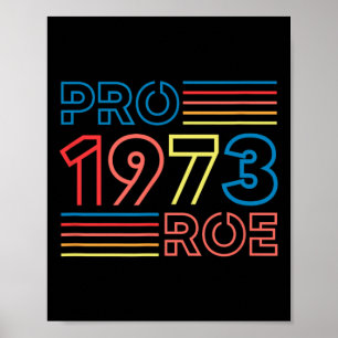 ROE 1973 Feminist Pro Choice Abortus Retro Poster