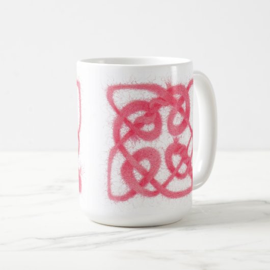 ROE CELTIC KNOT Tall White Mug (Devant droit)