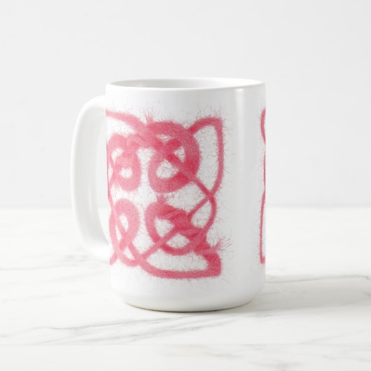 ROE CELTIC KNOT Tall White Mug (Devant gauche)