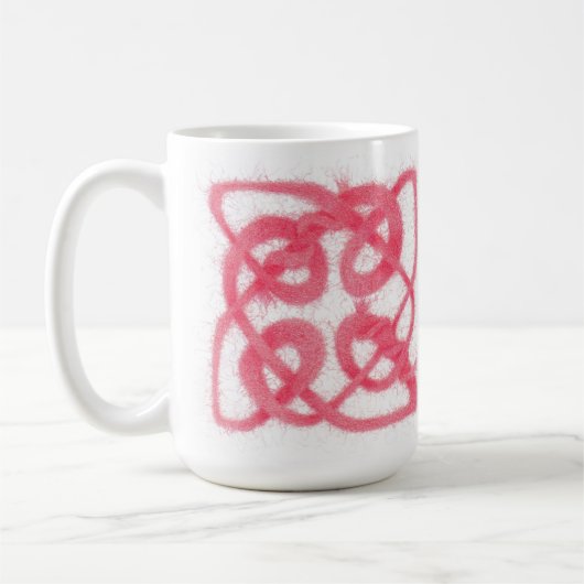 ROE CELTIC KNOT Tall White Mug (Gauche)