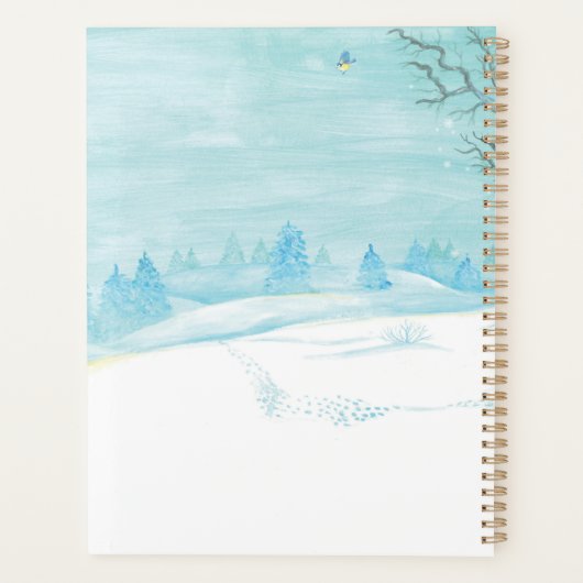 Roe Deer 2023 in winterplanner Planner (Achterkant)