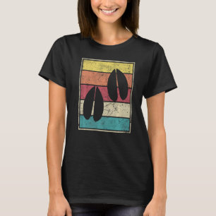 Roe Deer Footprint Retro  met klassieke streep T-shirt