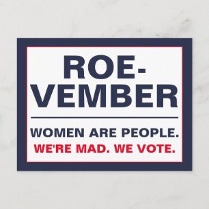 Roe-member vrouwen zijn mensen die we gek zijn om briefkaart