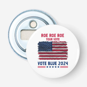 Roe Roe heeft je stem uitgebracht Stem Blauw 202 Button Flesopener