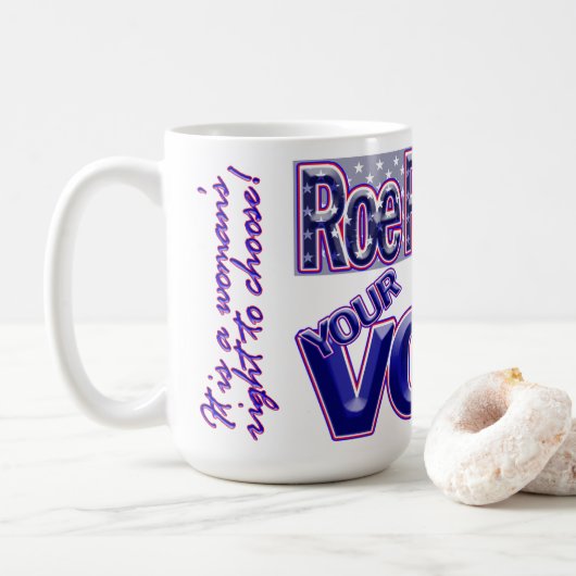 Roe Roe Roe Roe je stem! Koffiemok (Met donut)