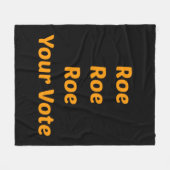 Roe Roe Roe Roe Uw Stemming Fleece Deken (Voorkant (Horizontaal))