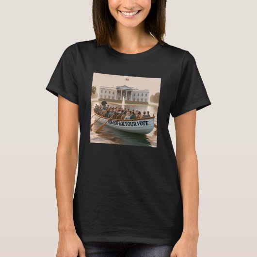 Roe Roe Roe Roe Uw Stemming T-shirt (Voorkant)