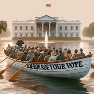 Roe Roe Roe Roe Uw Stemming T-shirt