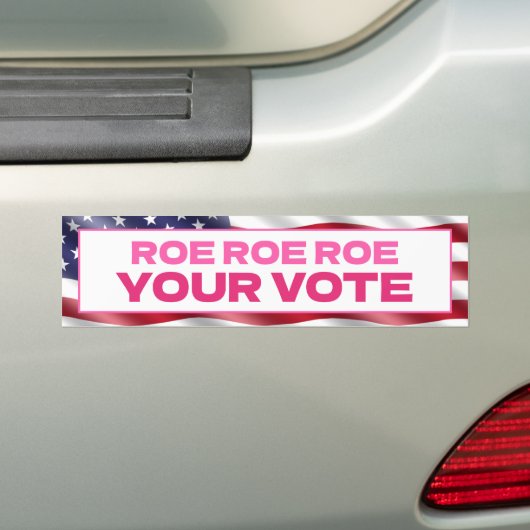 ROE ROE ROE Uw stem ROEVEMBERABORTUS Bumpersticker (Op auto)