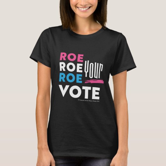 Roe Roe Roe uw stem! T-Shirt Koelbox Wine Lab (Voorkant)