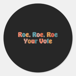 Roe roe uw stem 3 ronde sticker