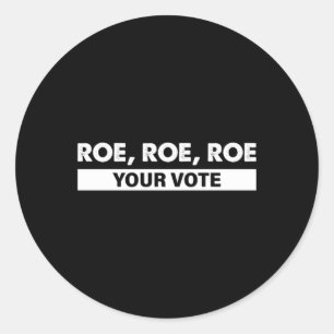 Roe roe uw stem 4 ronde sticker