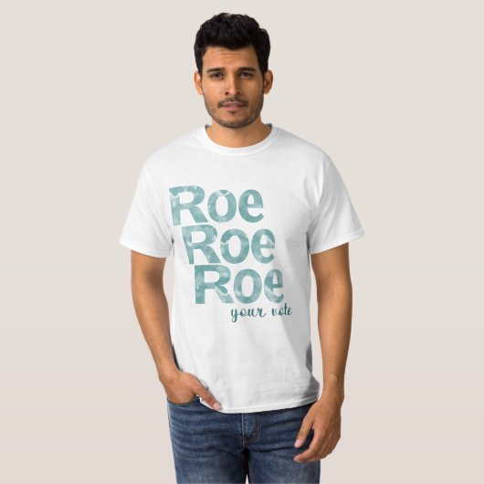 Roe Roe Uw stem in het groen T-shirt (Voorkant volledig)