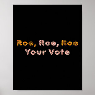Roe Roe Uw stem Pro Choice Vrouwen Poster